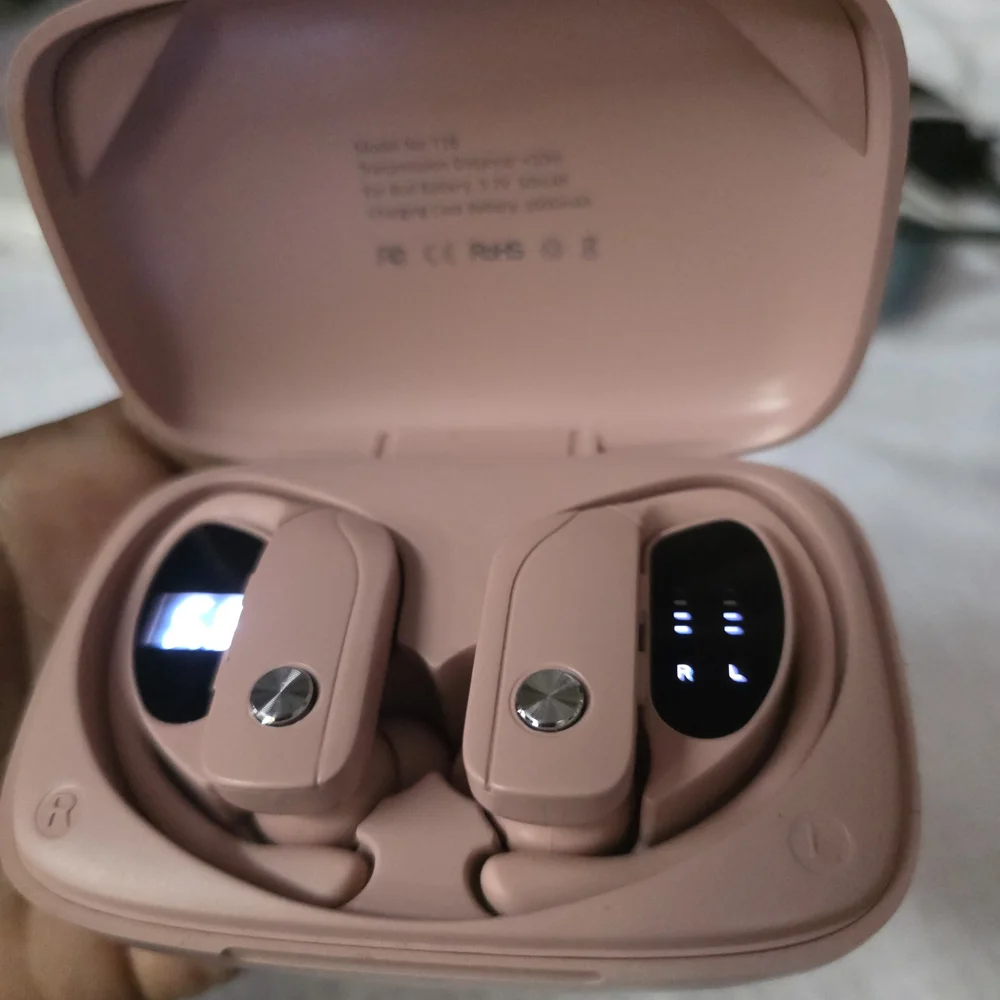 Wireless Earbuds with Charging Case - Pink